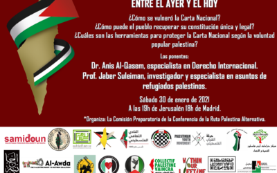 30 de enero de 2021: La carta nacional palestina, entre el ayer y el hoy