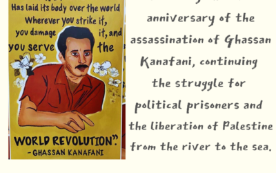 July 8 in Vancouver, Canada: Ghassan Kanafani Lives, Palestine Lives!