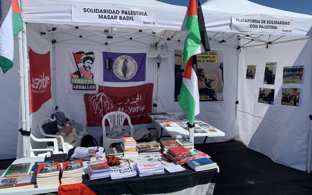 Palestina presente en la fiesta del Partido comunista español 2023