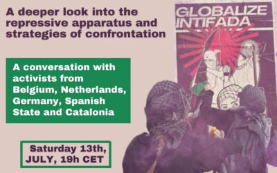 July 13, Webinar: Repression against Palestine in Europe