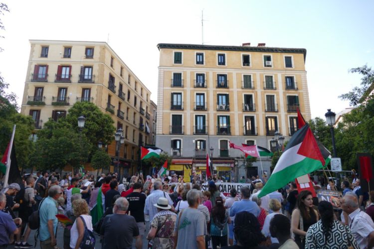 Manifestación en Madrid:Jornada internacional de apoyo a Gaza y a los presos políticos palestinos