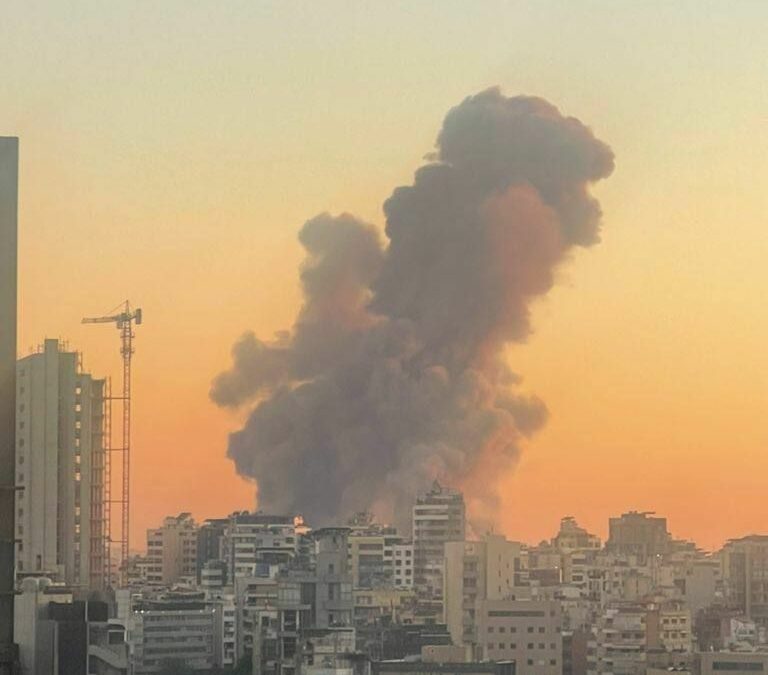 Imagen: bombardeo de Beirut