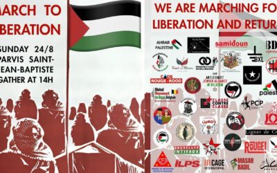 Brussels: March on August 24 against genocide and massacres in Gaza