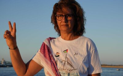 Jaldia recorre el Mediterráneo a bordo de la Flotilla para volver a su casa en Gaza