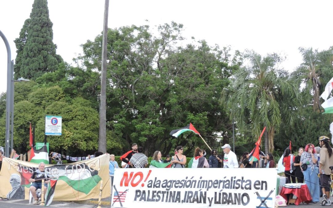 Rosario (Argentina): Concentración en respaldo al pueblo palestino, libanes e iraní ante la agresión imperialista.