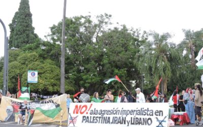 Rosario (Argentina): Concentración en respaldo al pueblo palestino, libanes e iraní ante la agresión imperialista.