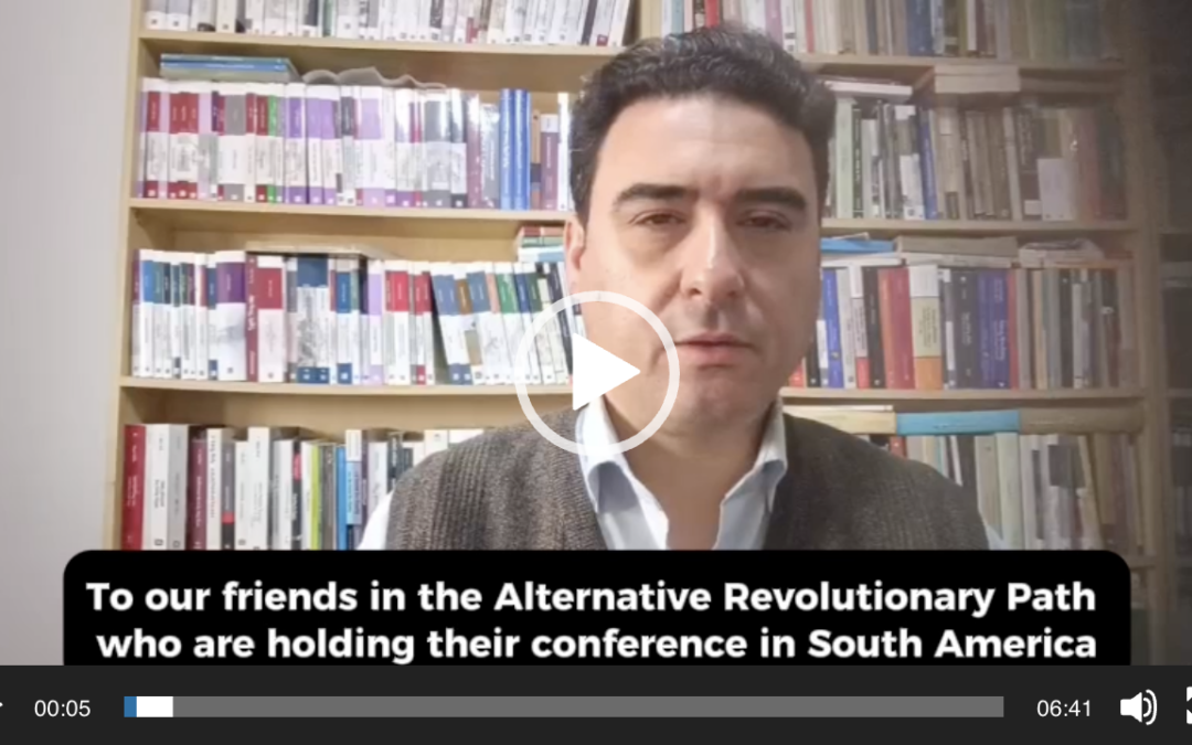 Message of Palestinian journalist Ahmad Sabbahi for the Masar Badil conference in São Paulo